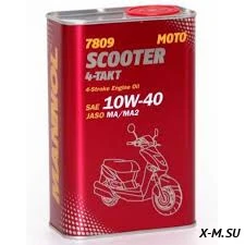 Масло Mannol моторное 4T син. 10w40 Scooter 1л металл Масло Mannol моторное 4T син. 10w40 Scooter 1л металл