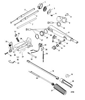 Рукоятка румпеля 4-Х ТАКТНОГО ПЛМ MERCURY 50 Серийный номер от 1C000001 до 1C050251